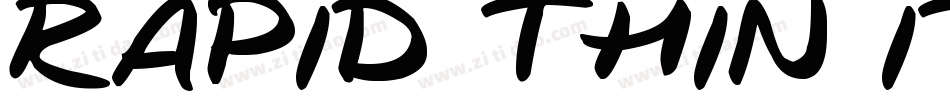 Rapid Thin Italic字体转换